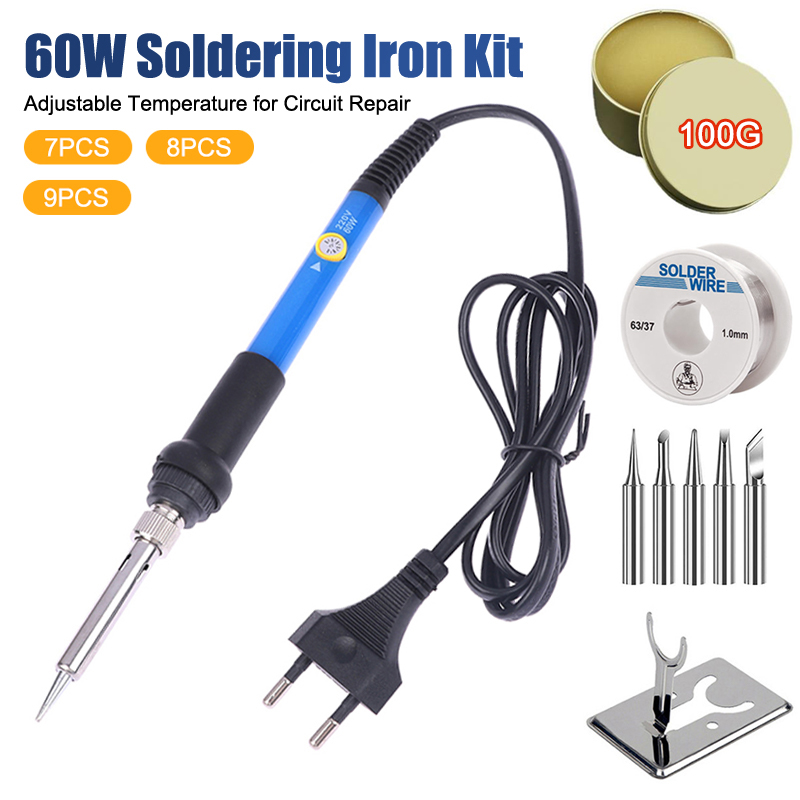 Diy Electronics Tools - Паяльник с регулируемой температурой 220В 60Вт,