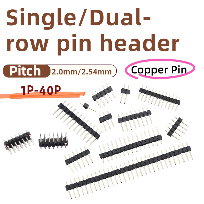 Male Female Header Pin - 10 шт., разъем для печатной платы