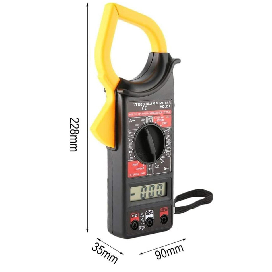 Multimeter Digital - Цифровой клещевой мультиметр DT266 с ЖК-дисплеем