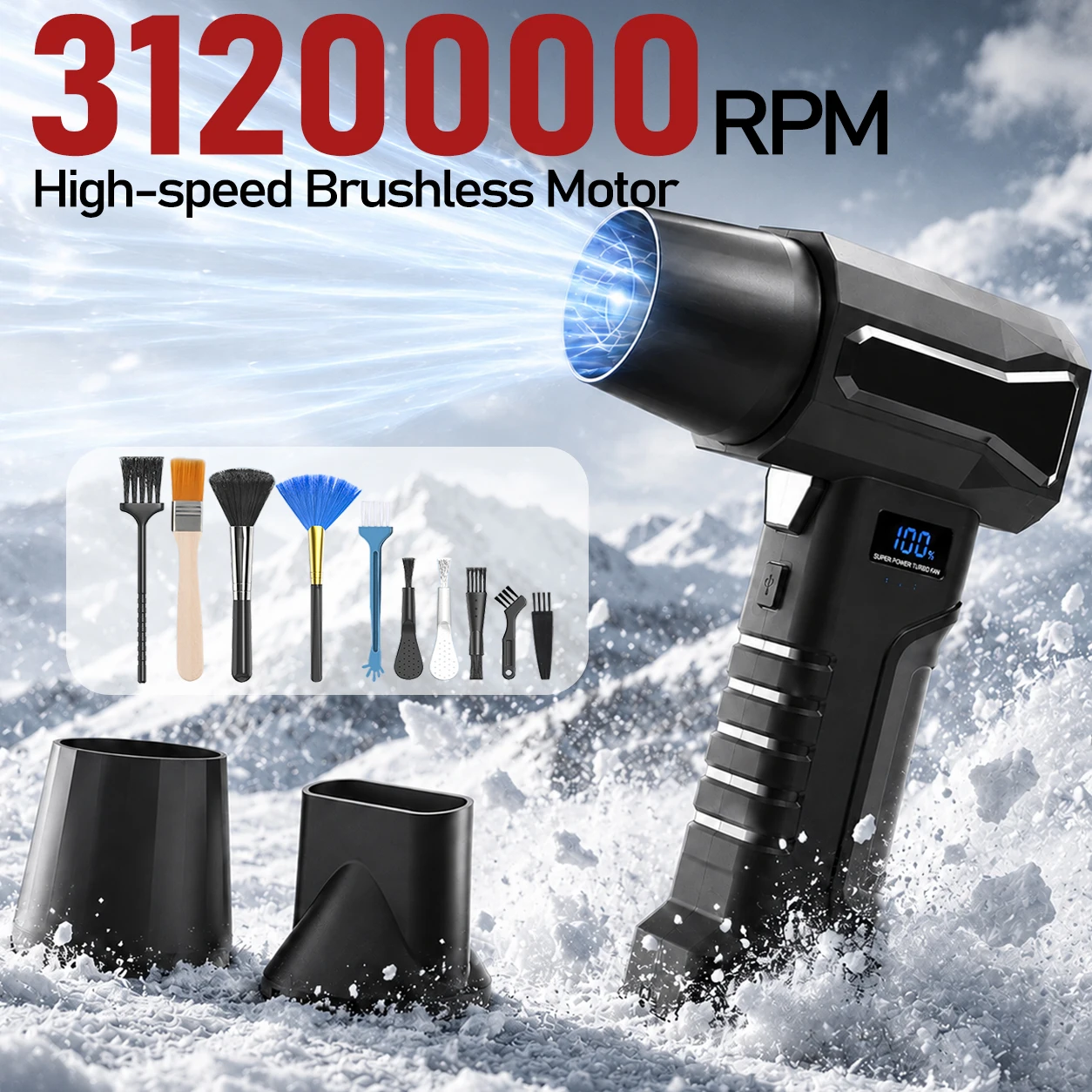 Diy Electronics Cleaner - Воздуходувка с мощностью 3120000 об/мин, сверхмощное