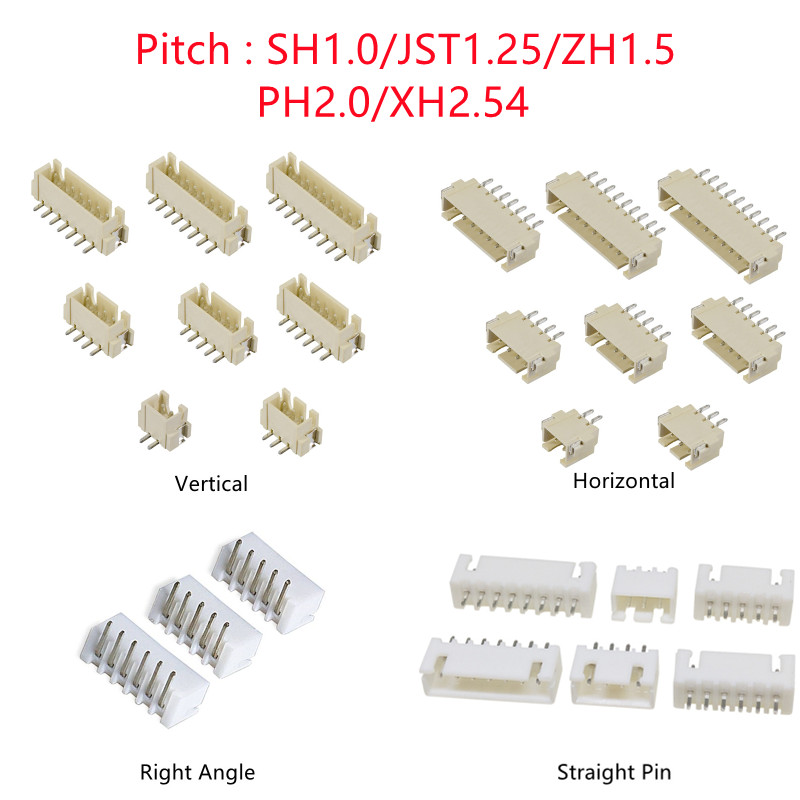 Male Female Header Pin - 10 шт. SH/JST/ZH/PH/XH шаг 1,0 мм