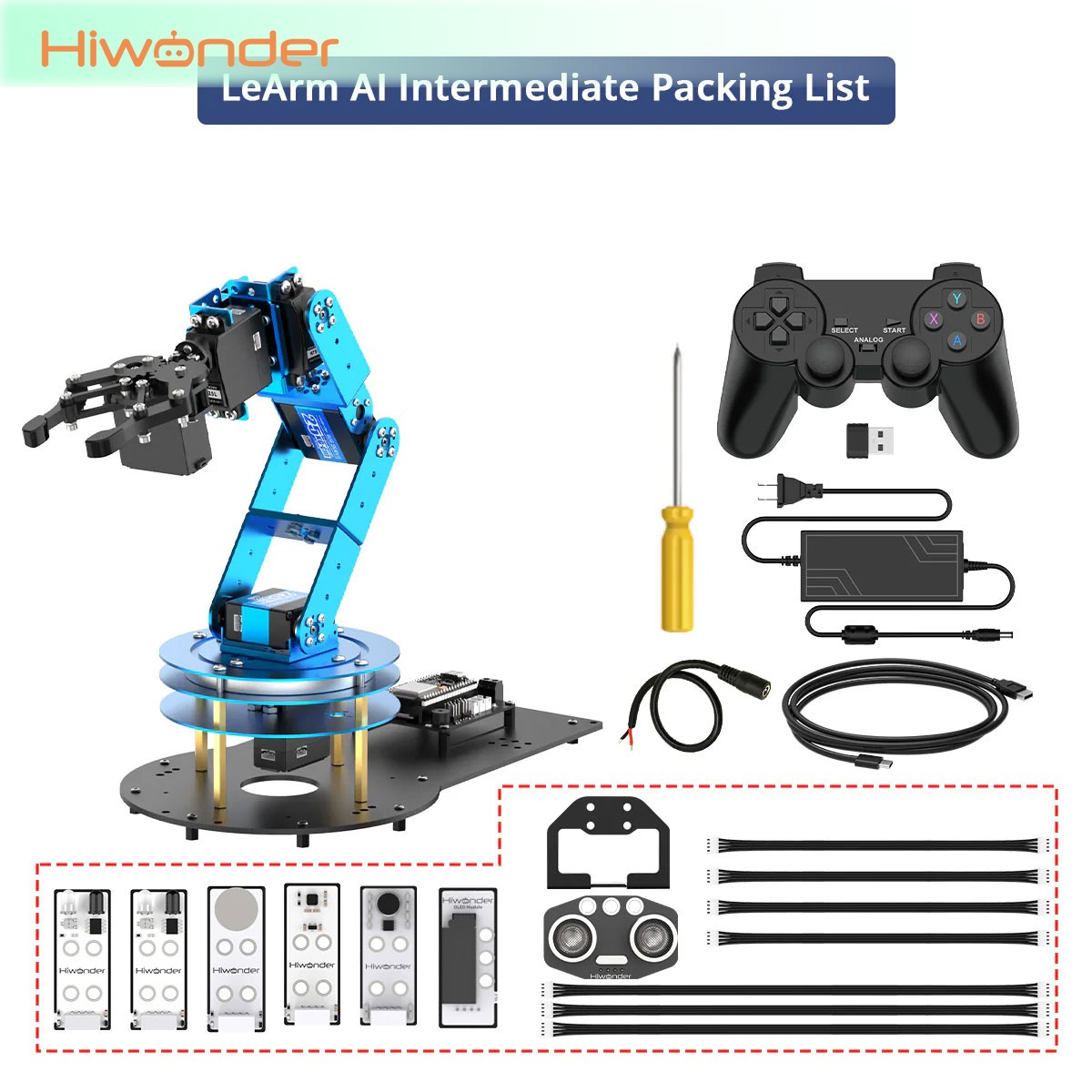 Diy Robot Electronics Kit - Роботизированная рука Hiwonder LeArm 6DOF в