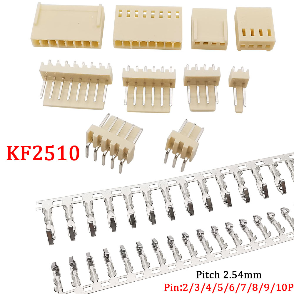 Male Female Header Pin - 100 шт., разъем KF2510, шаг 2,54