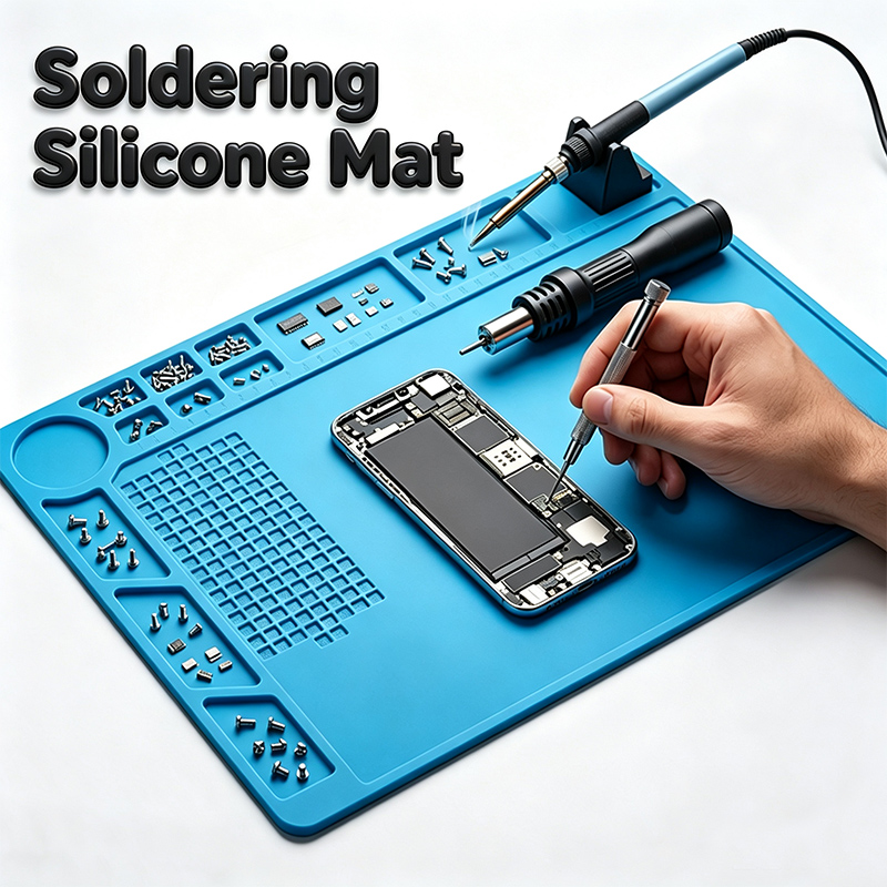 Diy Soldering Station No Electronics - Силиконовый ремонтный коврик, термоизоляционная подкладка для