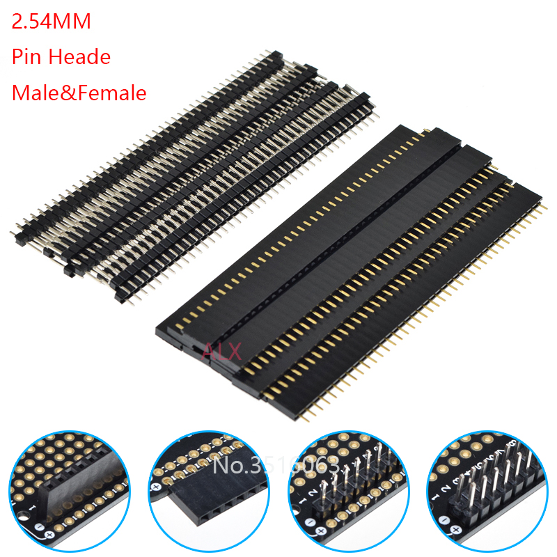 Male Female Header Pin - 5/10 шт. 2,54 мм 40-контактные 1x40