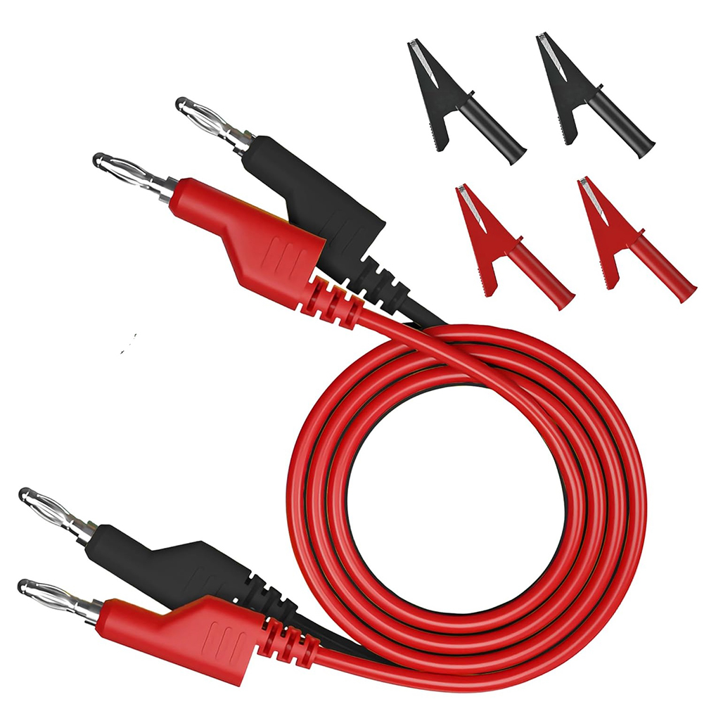Crocodile Clip Set - Набор из 6 штабелируемых кабелей для