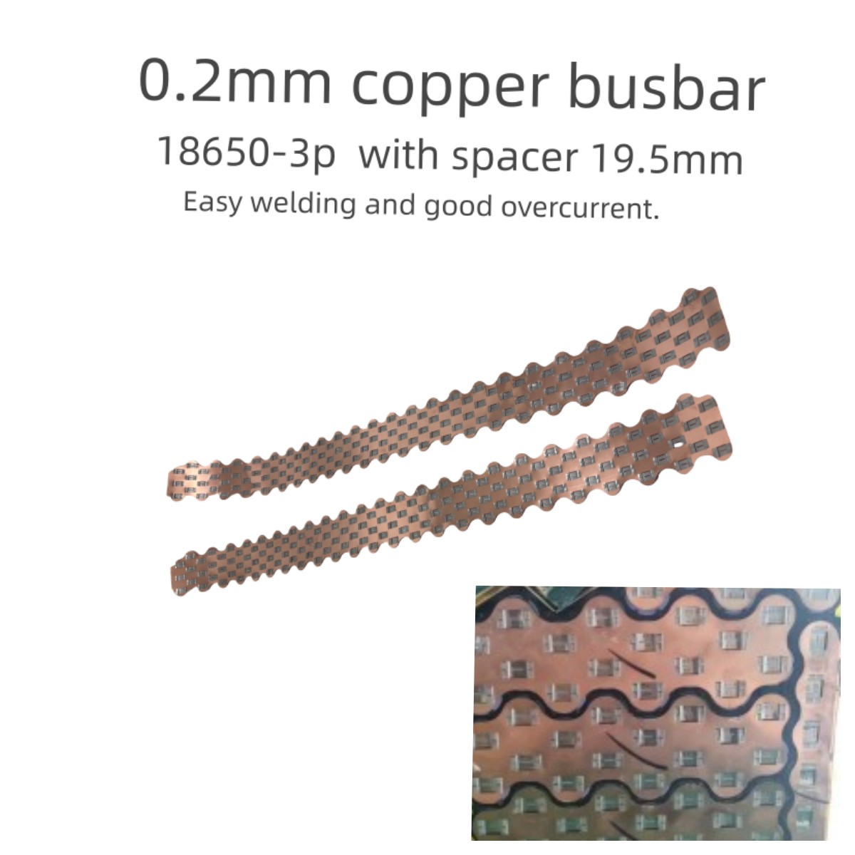 Diy Electronic Components - 18650-3P W стиль медный разъем для