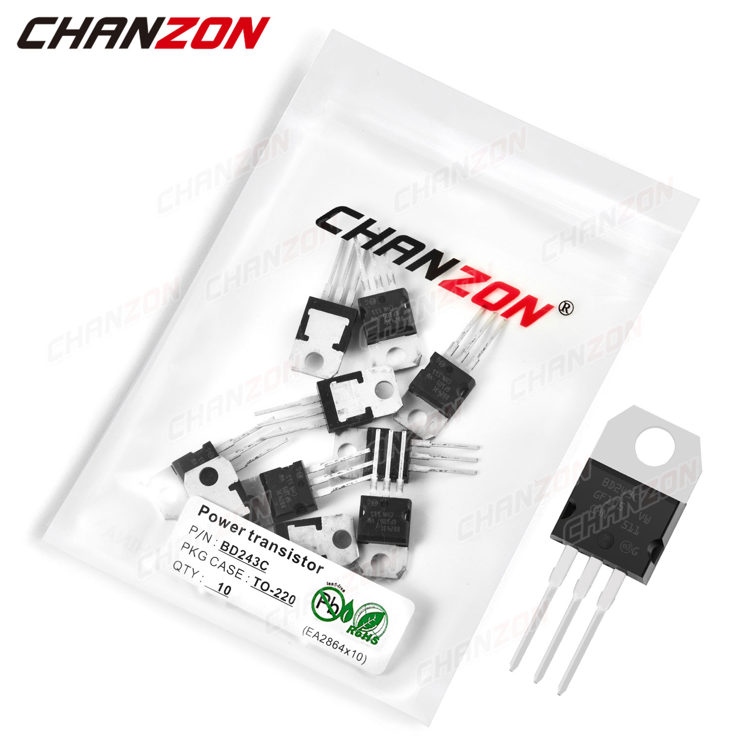 Diy Electronics Power Supply - 10 шт., мощный биполярный транзистор BD243C