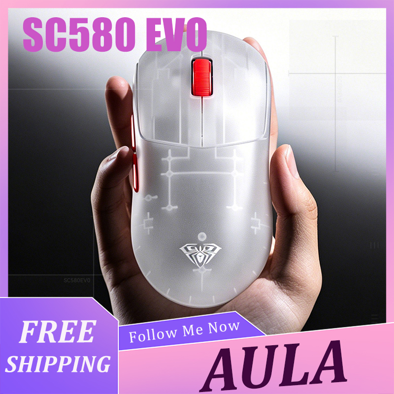Diy Mouse Electronics - Беспроводная мышь AULA SC580 EVO, легкая,