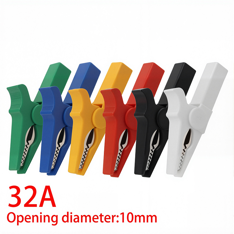Crocodile Clip Set - 6 шт., зажимы типа «крокодил», 55