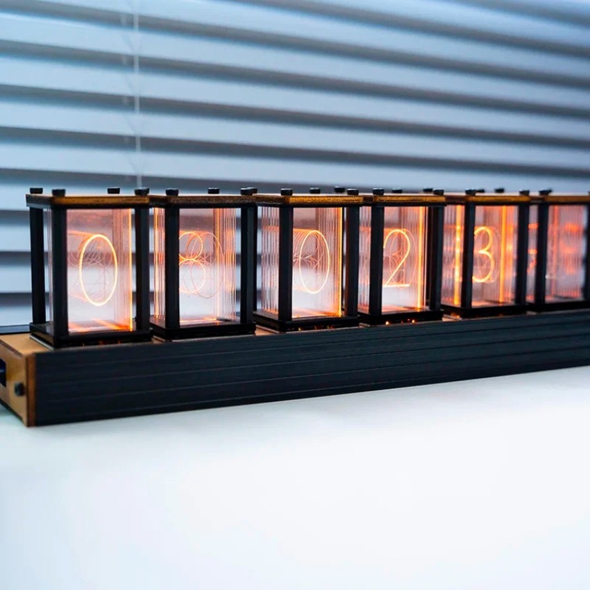 Роскошные часы Nixie Glow Tube – обзор и цена Diy Electronics Table