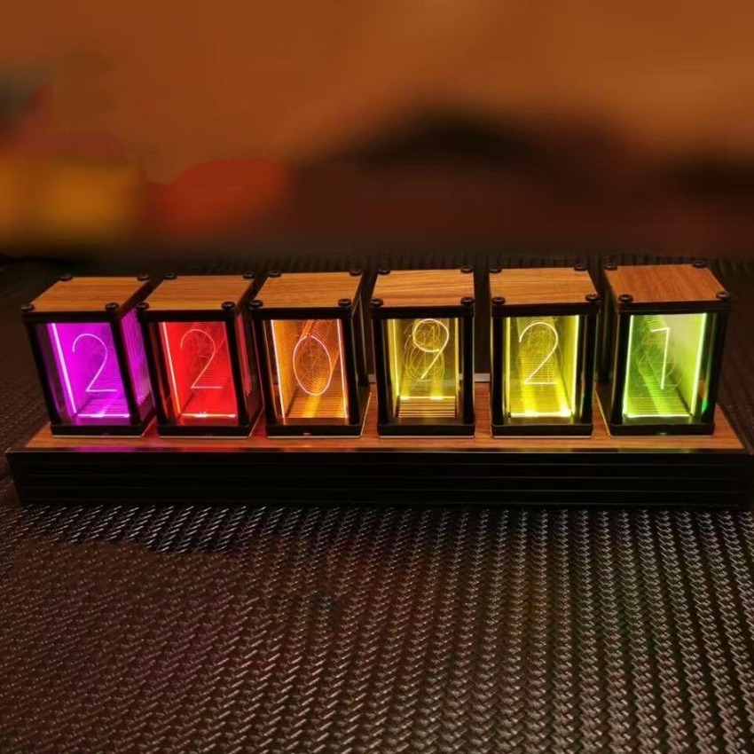 Роскошные часы Nixie Glow Tube – обзор и цена Diy Electronics Table