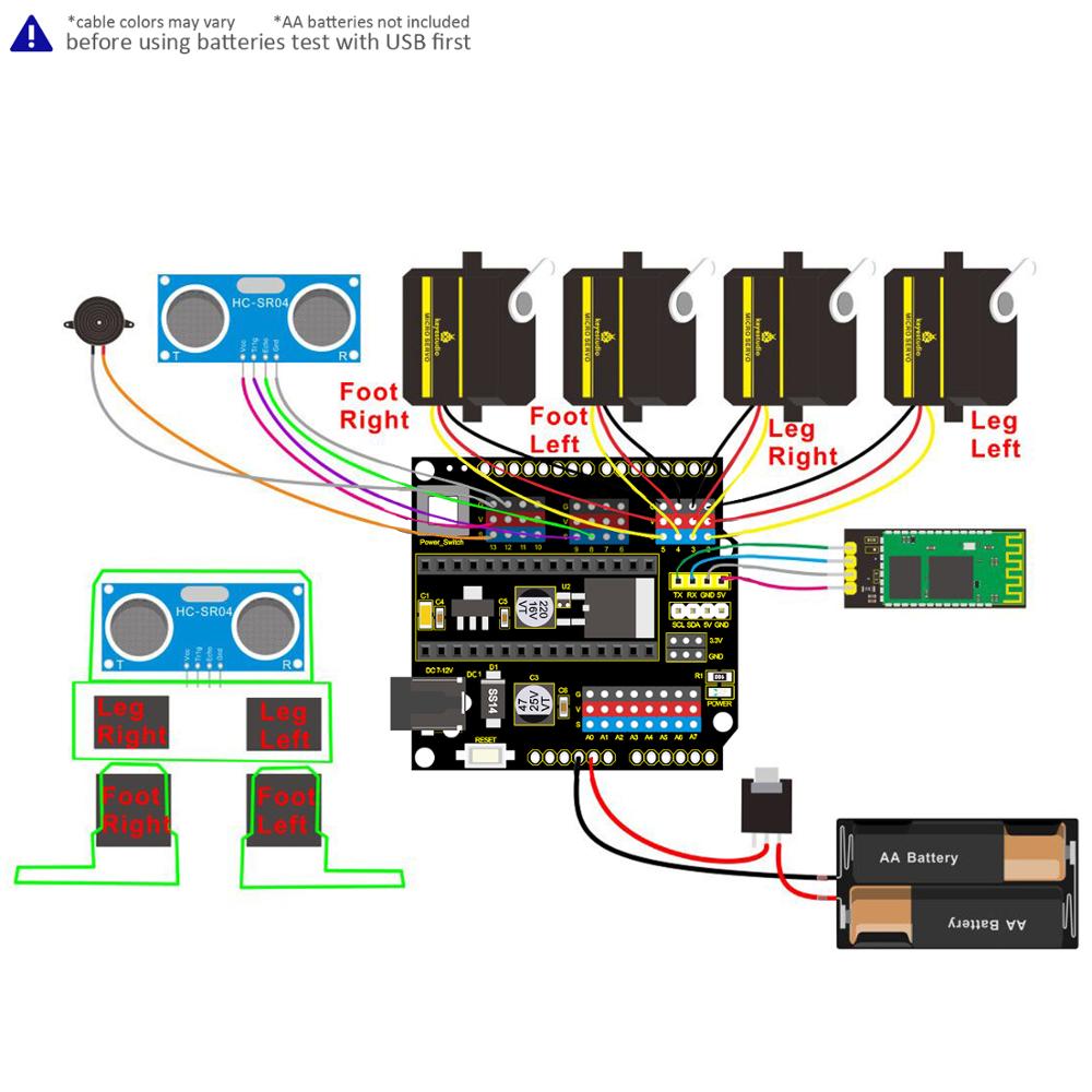 Стартовый комплект электронных – обзор и цена Diy Robot Electronics Kit
