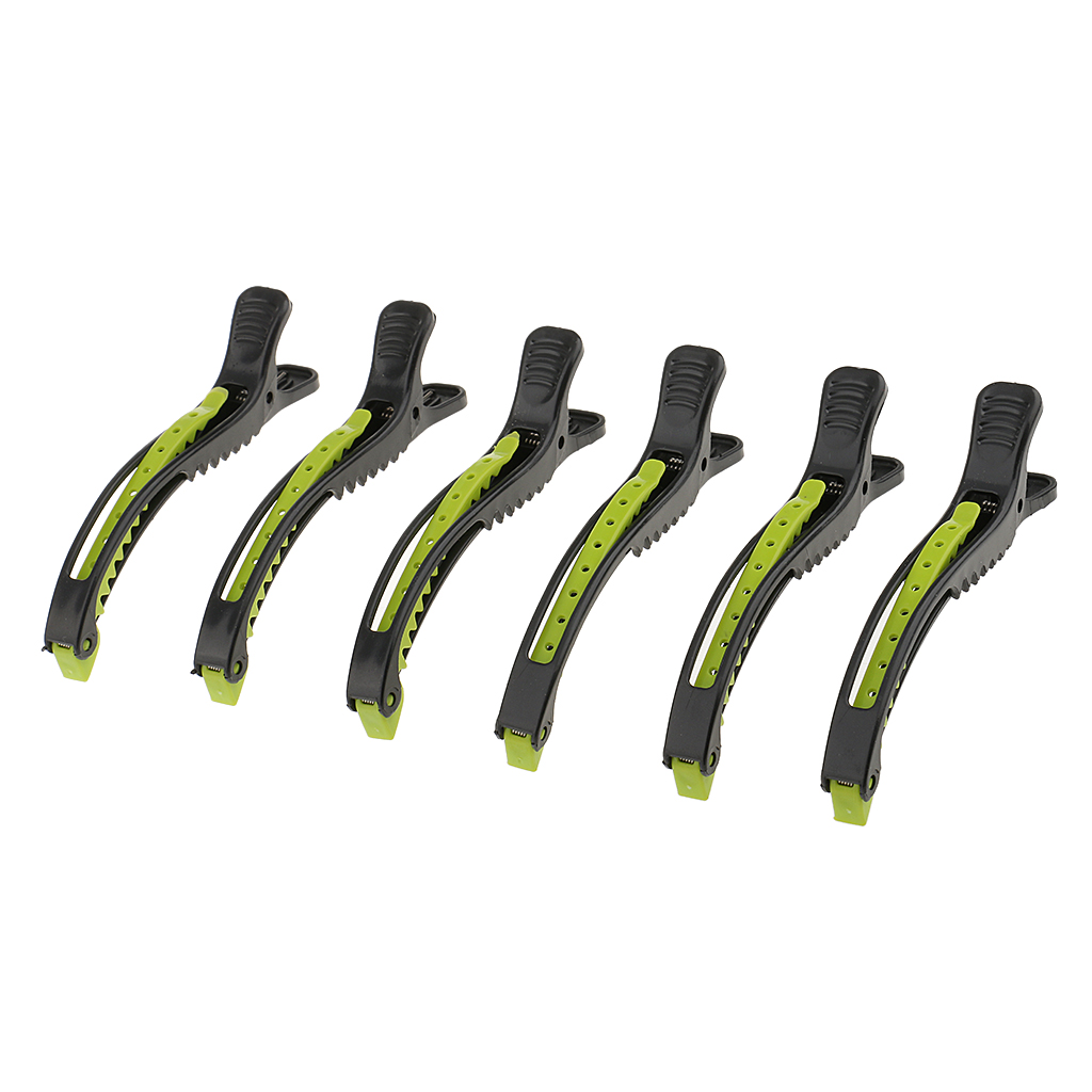 6 шт. Профессиональный парикма – обзор и цена Crocodile Clip Set